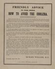 How to avoid the Cholera 1848 