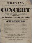 Mr Evans will give a Concert 1843 