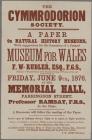 The Cymmrodorion Society Museum For Wales 1876 