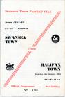 Programme cover, v. Halifax, January 1969