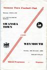 Programme cover, v. Weymouth, December 1968