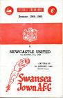 Programme cover, v. Newcastle United, January 1965