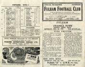 Programme cover, v. Fulham, December 1945