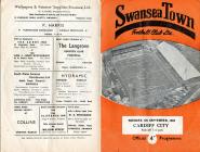 Programme covers, v. Cardiff, September 1962