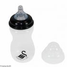 Baby's bottle with logo