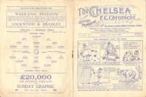 Programme cover, v. Chelsea, August 1928