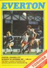 Programme cover, v. Everton, December 1981