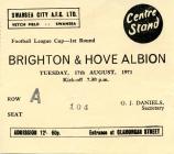 Ticket, v. Brighton, August 1971