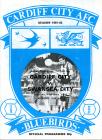 Programme cover, v. Cardiff City, May 1982