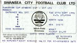Ticket, v. Monaco, September 1991