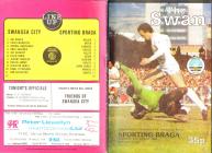 Programme covers, v. Sporting Braga, August 1982