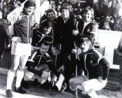 Photograph, players at Vetch Field after...