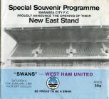 Programme cover, v. West Ham, January 1981