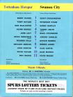 Football Programme - Tottenham Hotspur versus...