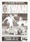 Football Programme - Swansea City versus Exeter...