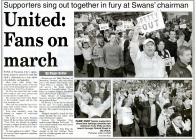 Newspaper article about Swansea City Football Club