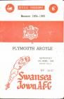 Football Programme - Swansea Town versus...