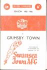 Rhaglen Pêl-droed, Swansea Town erbyn Grimsby Town