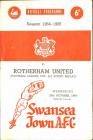 Football Programme - Swansea Town versus...