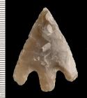 Barbed and tanged arrowhead  from Llanmelin,...