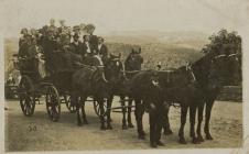 Possibly outside the Hafod Arms Devil's...