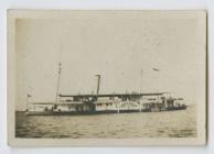 Photograph of HMS Kimsha with note by Alfred...