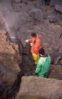 High pressure washing of oil at West Angle Bay,...