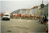 Start of the Tour of Mid Wales Road Race 1992