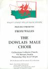 Dowlais Male Choir Concert, Seattle  1993