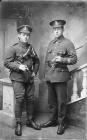 Corporal in the Welsh Regiment and a private in...