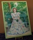 A water colour painting of Mrs Margaret Brynmor...