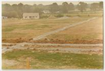 Bargod Rangers resurfacing Parc Puw, 1976-77