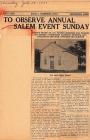 Salem Reunion Article, July 29, 1937