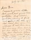 Letter from Squire to Jose, July 14, 1931