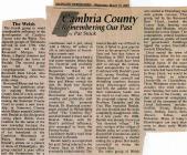 Article on Cambria County's Welsh History,...