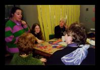 Photograph of women doing craft at a Makers...