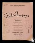 Programme for 'Pink Champagne',...