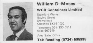 Bill Moses's rep card while working for...