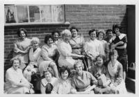 Warehouse workers outside Mettoys toy factory...