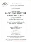 Gymanfa ganu Program 1992  Pacific Northwest...