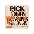 Brains Beer Mat - Pick our Brains