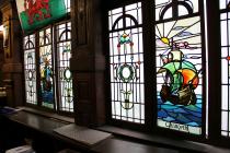 Stained glass bar windows, Coal Exchange, Cardiff