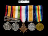 Medals awarded to Private P. W. Browning