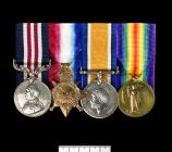 Medals awarded to Corporal H. Hussey