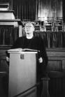 Revd. Cyril Summers at the Pulpit