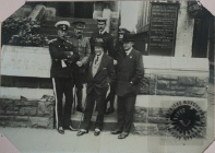 Photograh of group of recruiting officers,...