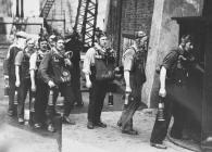 Rescue team during the Gresford Colliery...