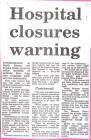 Llanfrechfra Grange Hospital closure warning