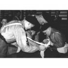 St John's Ambulance, treating casualty at the...