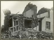 Tornado damage to Fairview Terrace in Abercynon